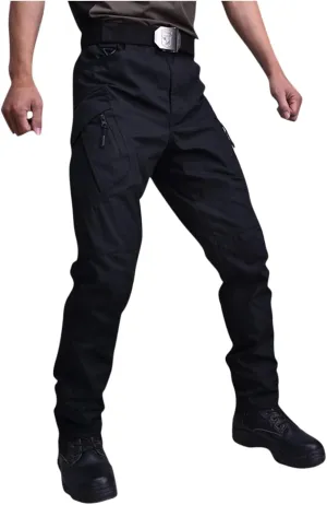 Tactical Cargo Pants Men's Ripstop Cargo Pants Tactical Pants for Men Outdoor Waterproof Hiking Pants with Multi Pockets