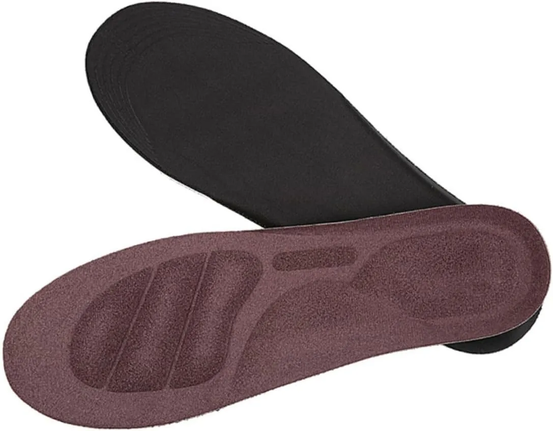 Thicken Absorption Sports Insoles Breathable Foot Pads Anti-Pressure Shoe Cushions for Women Men Running Hiking Size s Brown Ergonomic Arch Support Soft Material