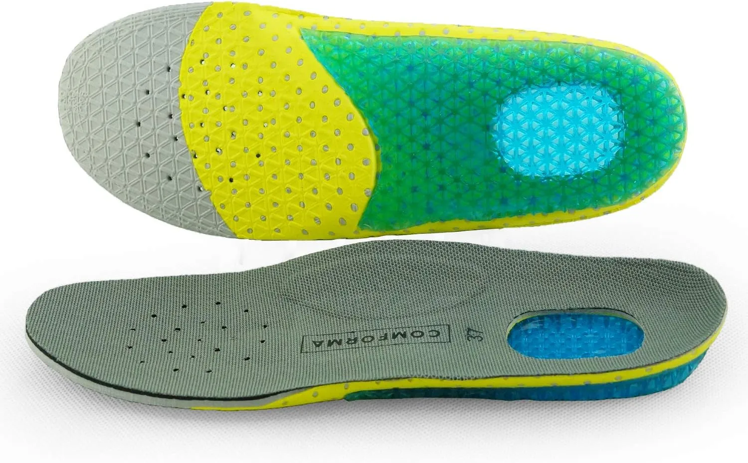 Toddler Running Gel Insoles Kids Shock Absorbing Arch Support Silicone Material Insoles Good Feet Step Aid Toddler (Big Kid US 4.5-5 (9 1/8-9 1/2))