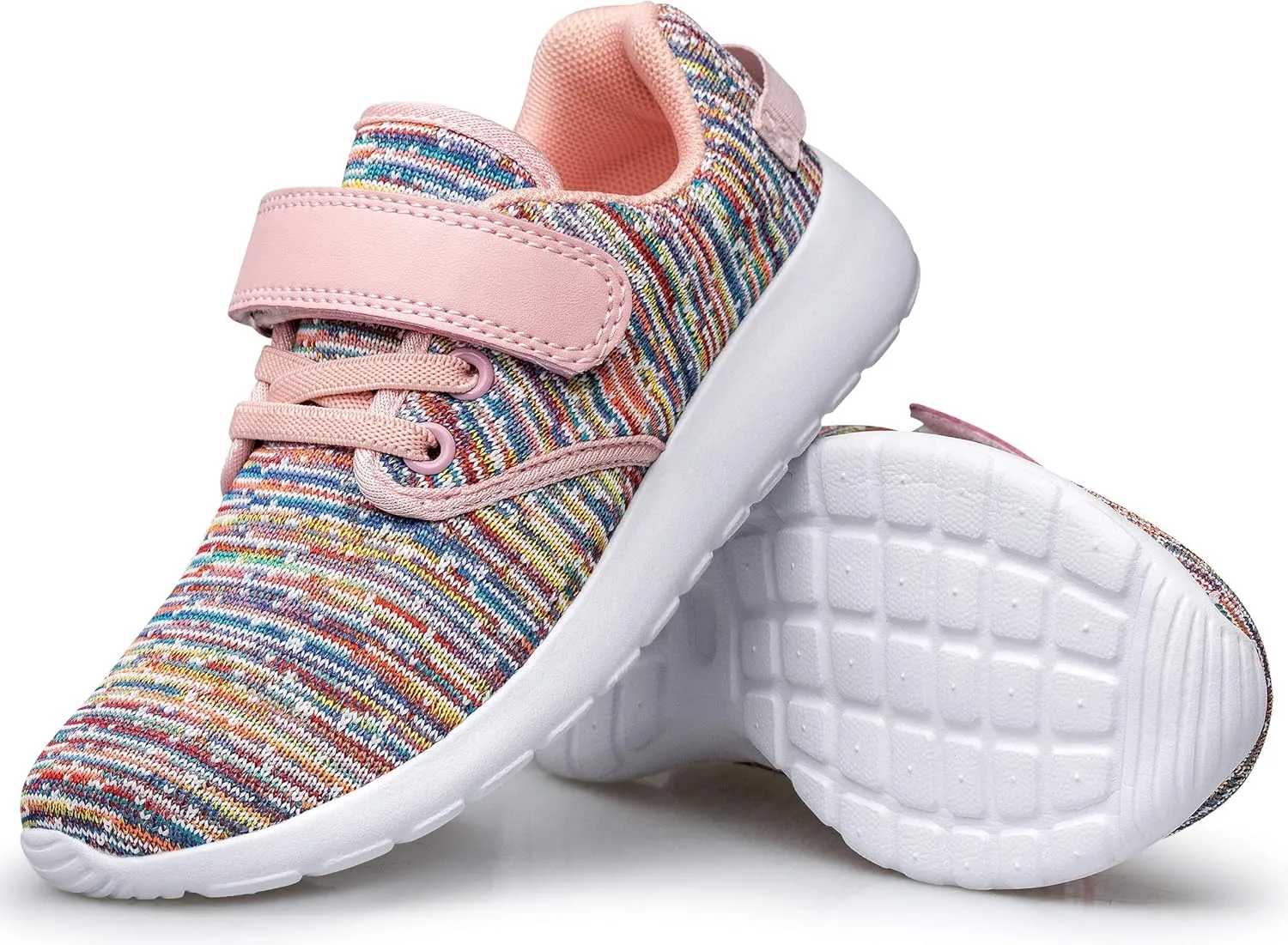 TOEDNNQI Boys Girls Sneakers Kids Lightweight Breathable Strap Athletic Running Shoes for Toddler/Little Kid/Big Kid