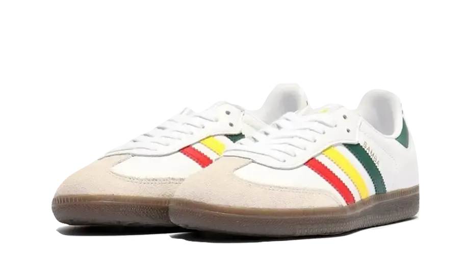 Effortless Style molded Samba OG White Rasta