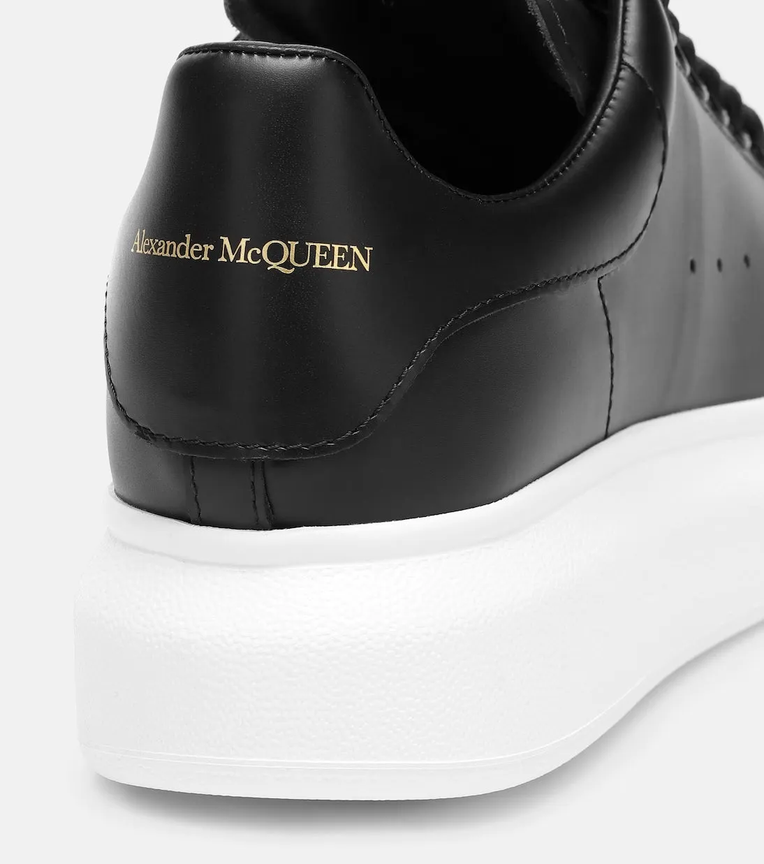Alexander McQueen Oversized leather sneakers All-day lining