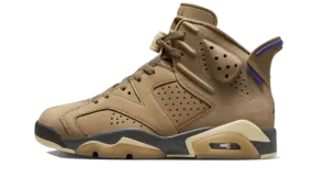 Air Jordan 6 Retro Gore-Tex Brown Kelp Elastic Band Anti Odor Lining