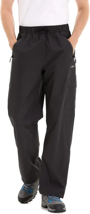 TRAILSIDE SUPPLY CO. Men's Snow Rain Pants Basic Insulated Workout Pants,Waterproof,Windproof
