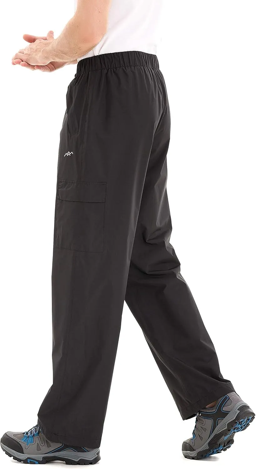 TRAILSIDE SUPPLY CO. Men's Snow Rain Pants Basic Insulated Workout Pants,Waterproof,Windproof