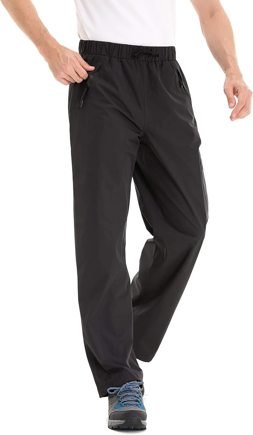 TRAILSIDE SUPPLY CO. Men's Snow Rain Pants Basic Insulated Workout Pants,Waterproof,Windproof