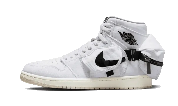 Air Jordan 1 High OG Utility White Black raised sole shoes motion control shoes