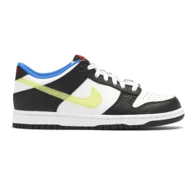 Nike Dunk Low Signal Blue Lemon Twist Flexibility Abrasion Proof Toe Guard