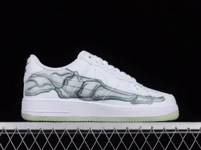 Travel Light Nike Air Force 1 Low Squelette Halloween