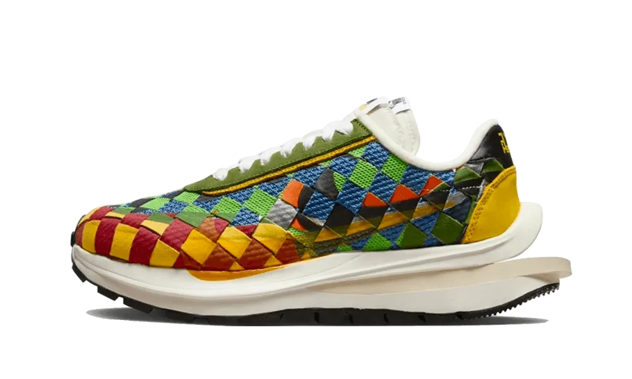 Vaporwaffle Woven Sacai Jean Paul Gaultier Green Gusto running in a triathlon waterproof running shoes