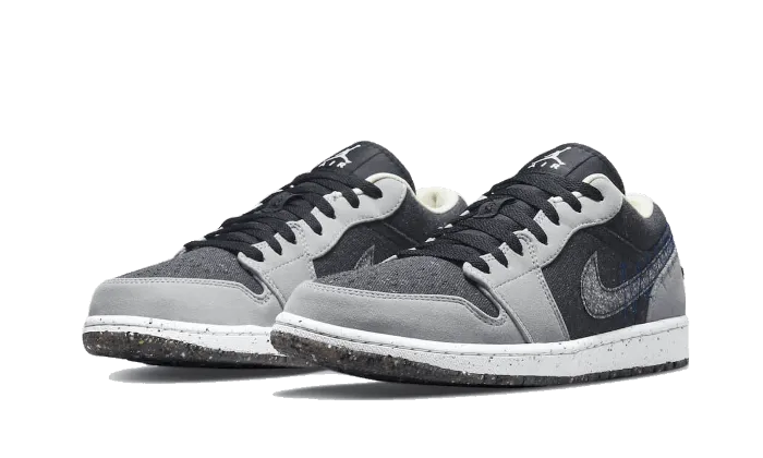 Air Jordan 1 Low Crater Black Grey Compact Fit