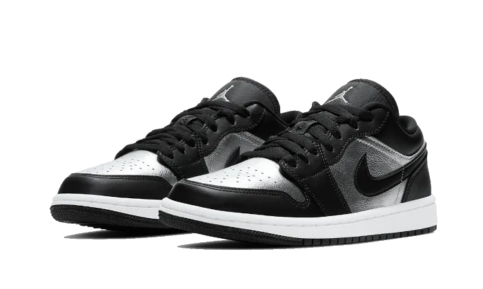 Adaptive Heel Cradle Air Jordan 1 Low SE Black Metallic Silver
