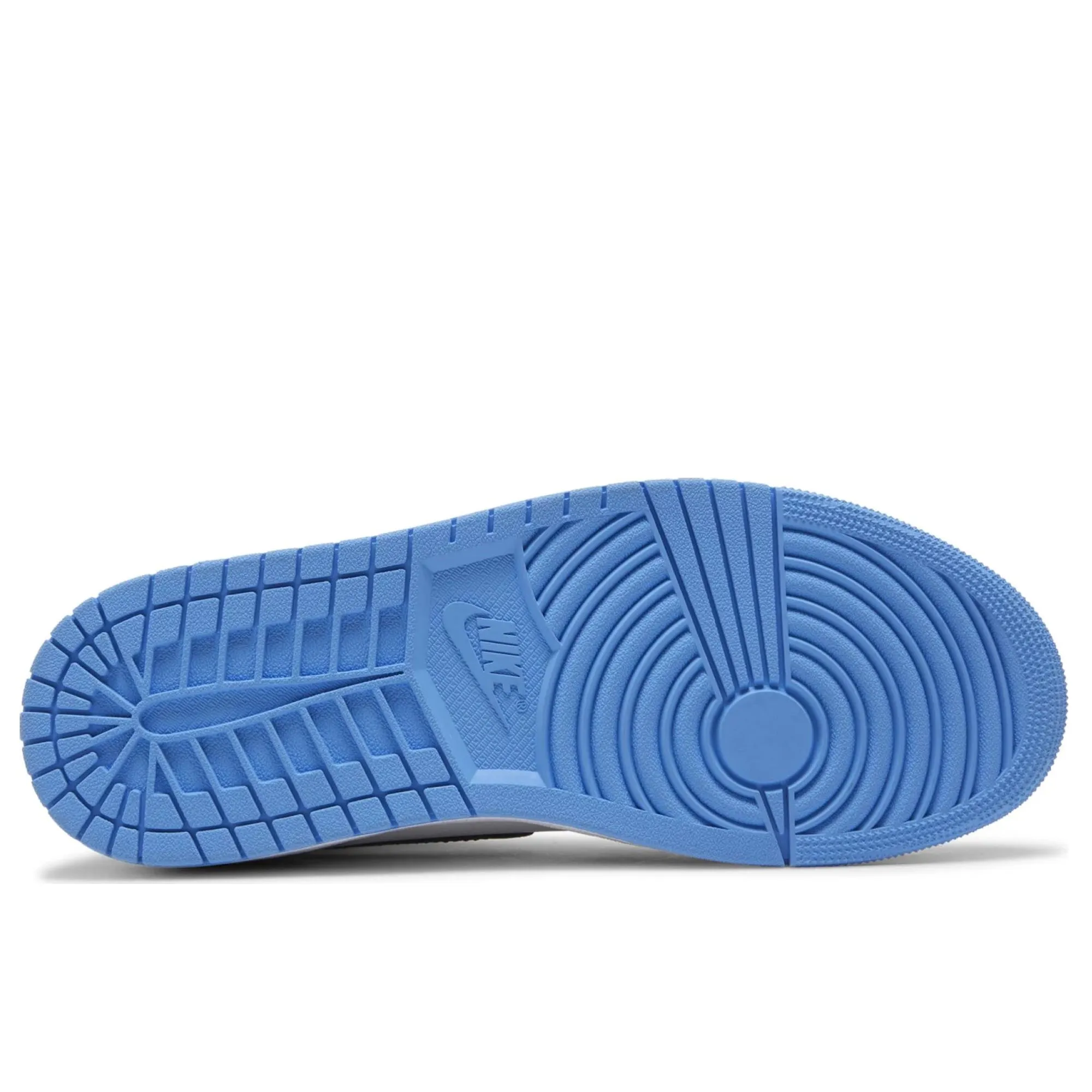 running in a golf course area shoes EVAOutsole Air Jordan 1 Retro High OG UNC Toe