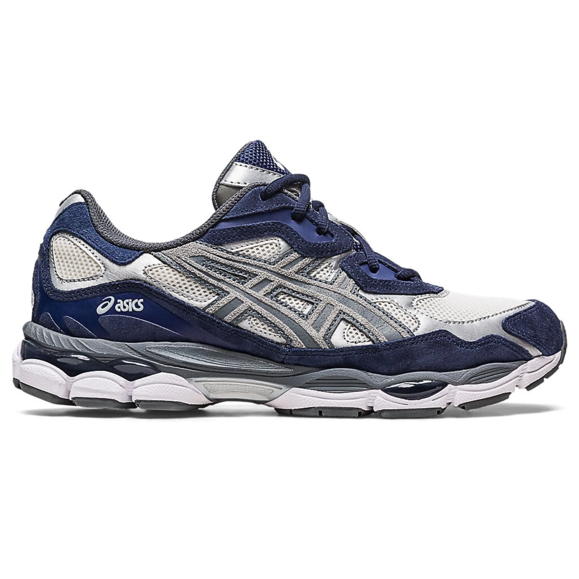 Asics GEL-NYC Blue/Grey Asymmetric Lacing Zipper Closure