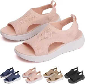 Washable Slingback Orthopedic Slide Sport Sandals, Women's Breathable Orthopedic Sandals Arch Support Wide Fit Shoes