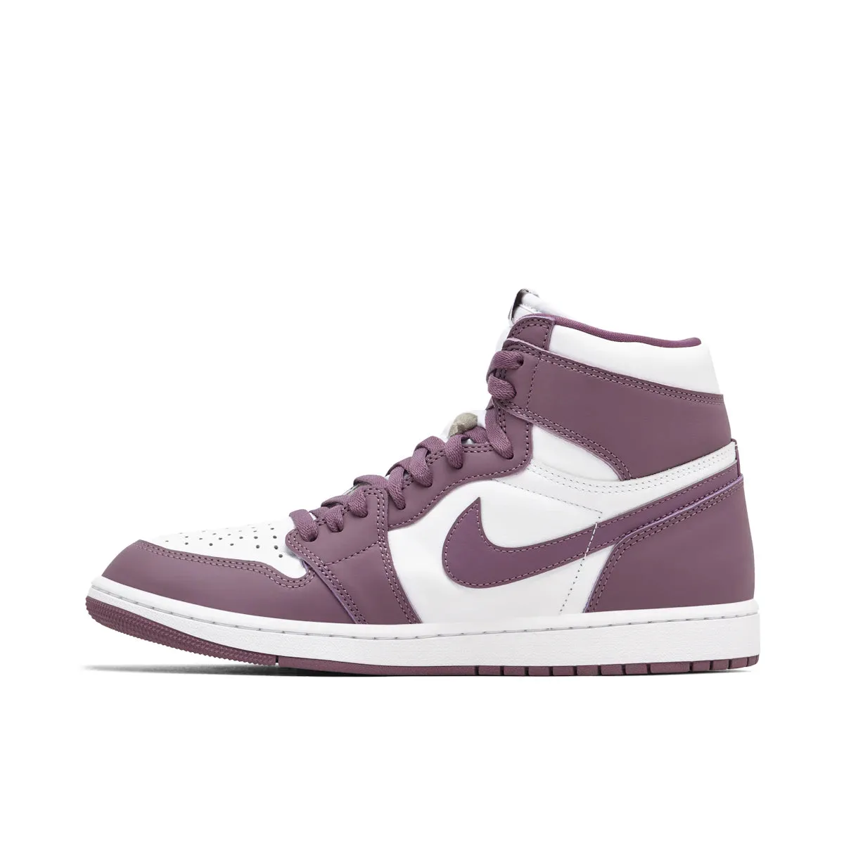 Jordan 1 Retro High OG Mauve running for fun