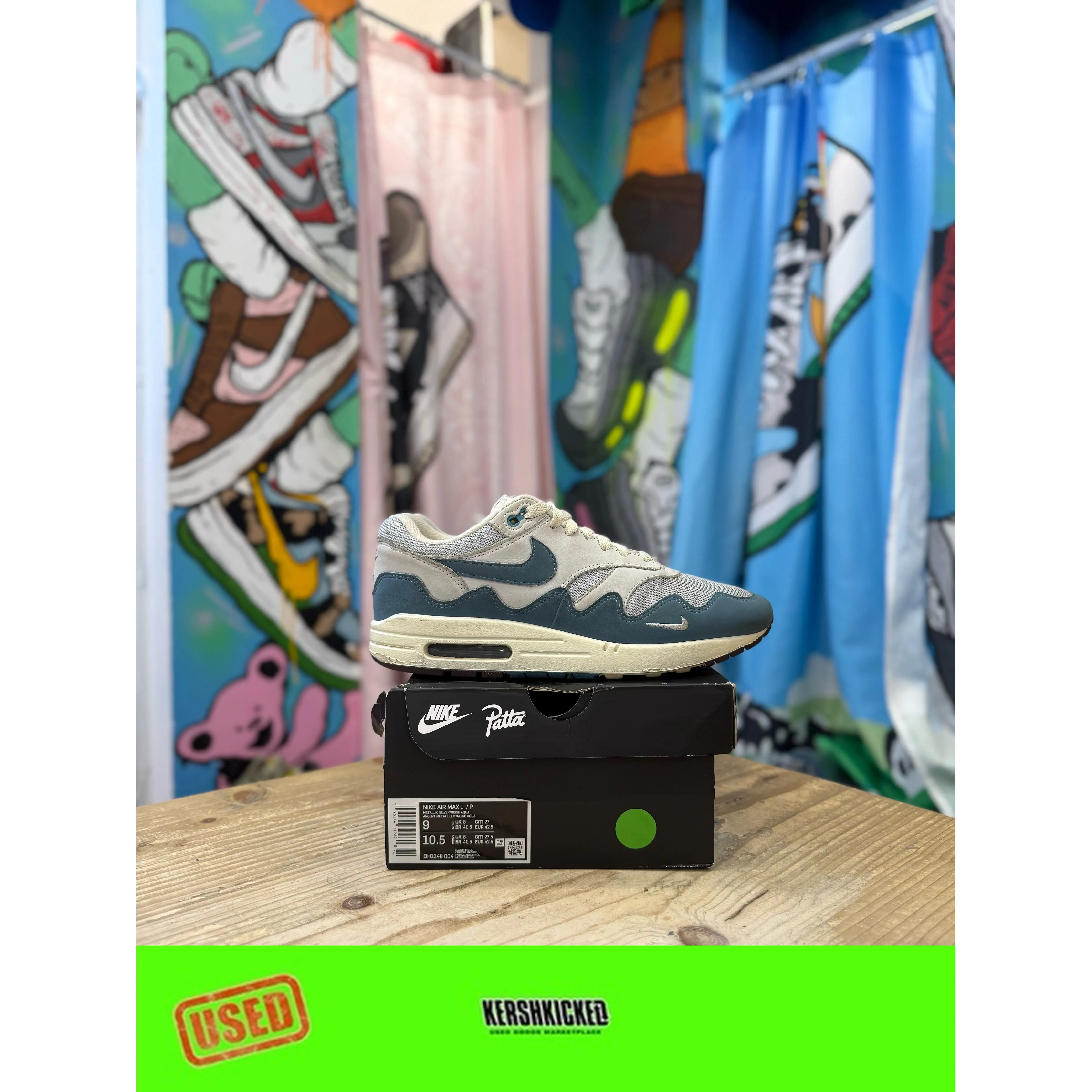 High Speed Flex Nike Air Max 1 Patta Aqua UK8