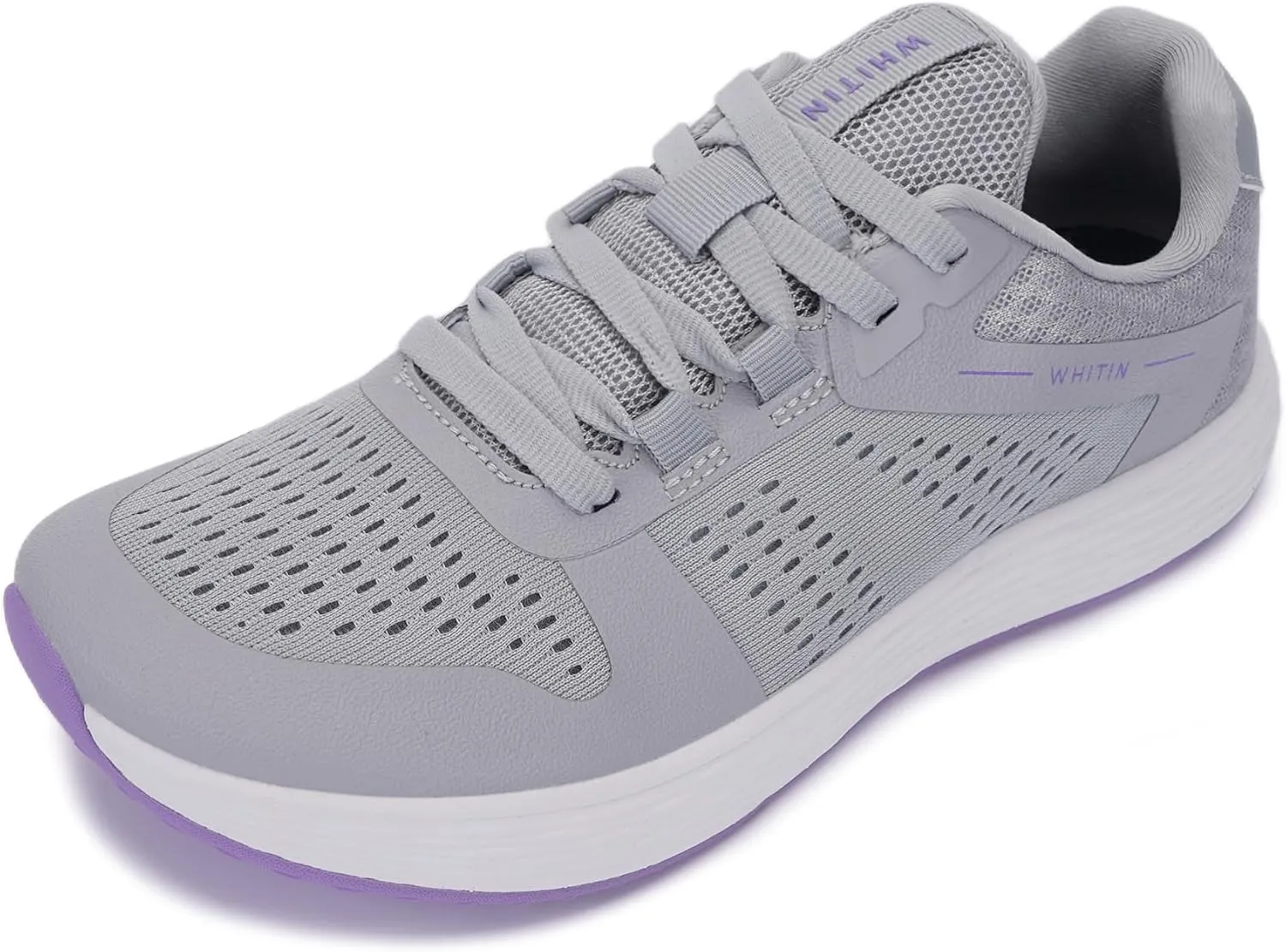 WHITIN Women's Wide Toe Box Road Running Shoes   Zero Drop with Durable, Protective Upper