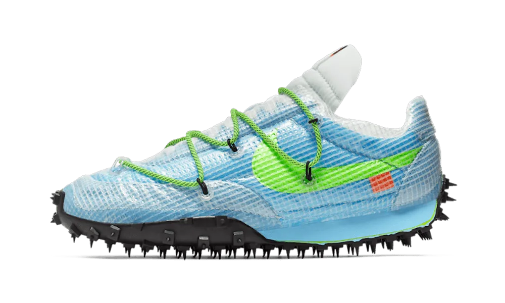 Matte Winter running protection Waffle Racer Off-White Vivid Sky