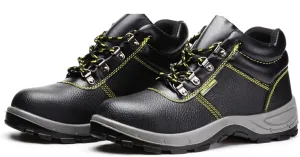 Winter Safety Shoes with Steel Toe Cap, Puncture-Proof & Shock-Absorbing Safety Trainers Mens Womens Work Boots Lightweight Non-Slip (Color : Black, Size : 5 US)