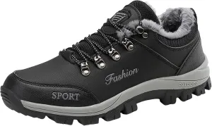 Winter Wool Warm Sport Shoes for Men Water Proof Insulated Snow Boots Lace Up Non Slip Shoes Lace Up Winter Shoes