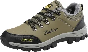 Winter Wool Warm Sport Shoes for Men Water Proof Insulated Snow Boots Lace Up Non Slip Shoes Lace Up Winter Shoes