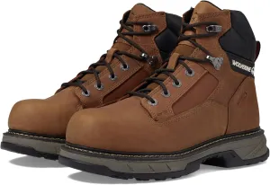 Wolverine Men's Reforce 6" Waterproof Composite Toe Industrial Boot, Cashew, 10