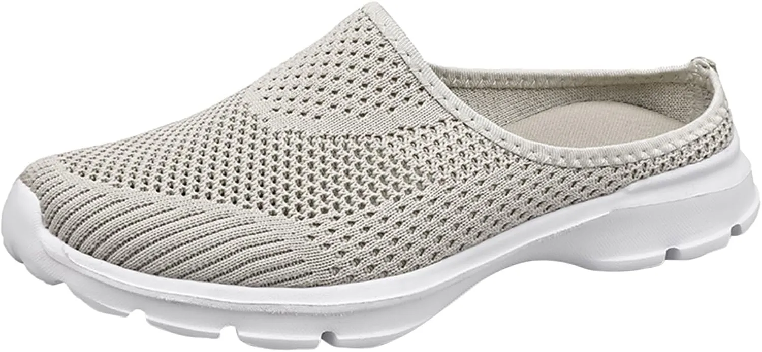 Women Mesh Sneaker Summer Slip On Casual Sneakers Comfortable Breathable Lightweight Walking Shoes with Arch Support