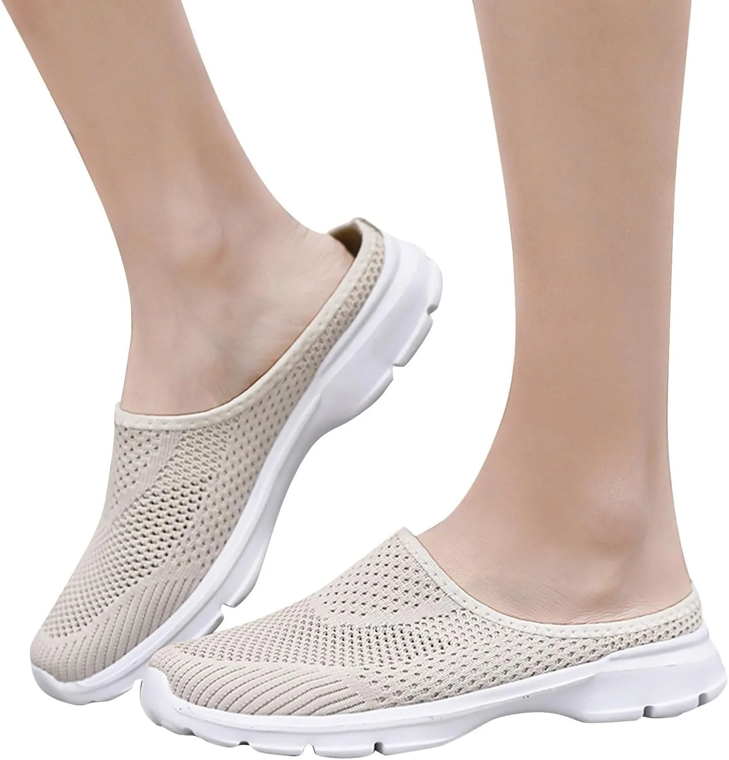 Women Mesh Sneaker Summer Slip On Casual Sneakers Comfortable Breathable Lightweight Walking Shoes with Arch Support