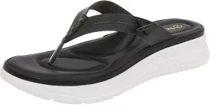 Women Shoes Comfortable Thick Sole Wedge Flip Flops Fashionable Outdoor Beach Sparkling Sandals for Women Wide Fit