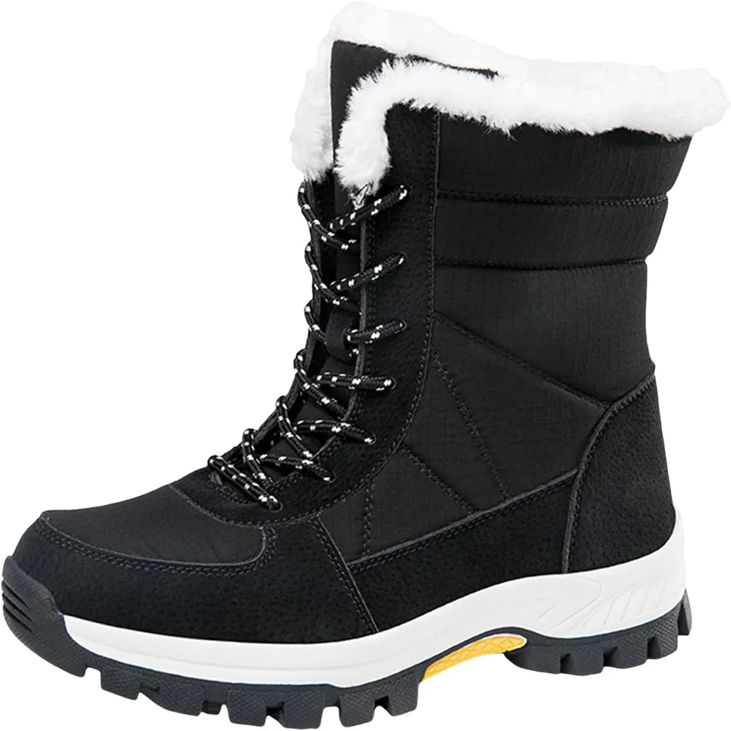 Women Snow BootsFashion New Pattern Simple Solid Color Autumn And Winter Thickened Insulation Winter Mud Boots