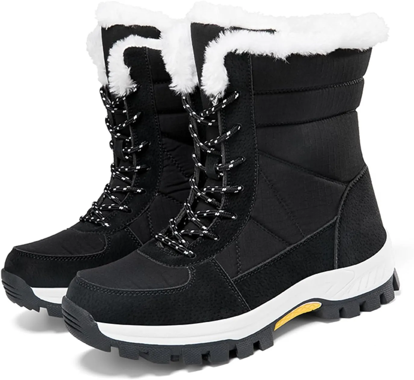 Women Snow BootsFashion New Pattern Simple Solid Color Autumn And Winter Thickened Insulation Winter Mud Boots
