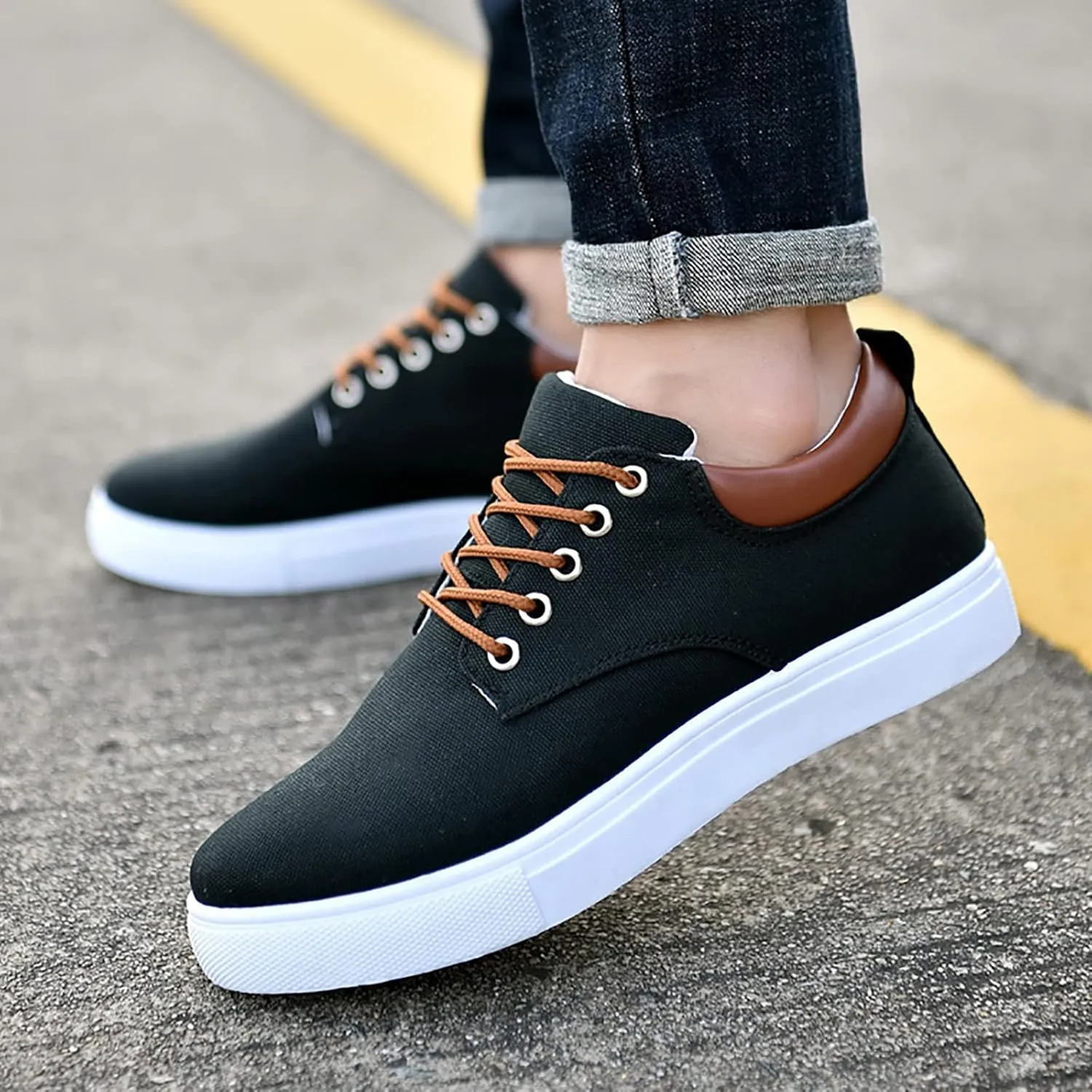 Women Walking Shoes Woven Orthopedic Soft Arch Support Lightweight Sneakers Breathable Slip On Mesh Flat Shoes