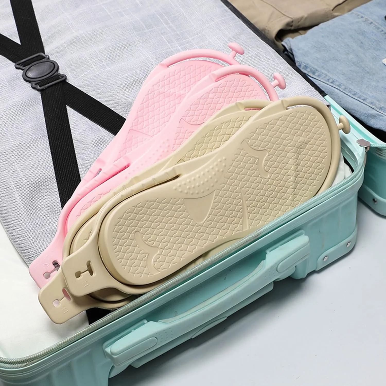 Womens Fashion Orthotic Flip Flops Thong Sandal Comfortable Soft Sole Foldable Slippers