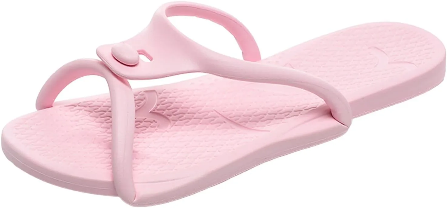 Womens Fashion Orthotic Flip Flops Thong Sandal Comfortable Soft Sole Foldable Slippers
