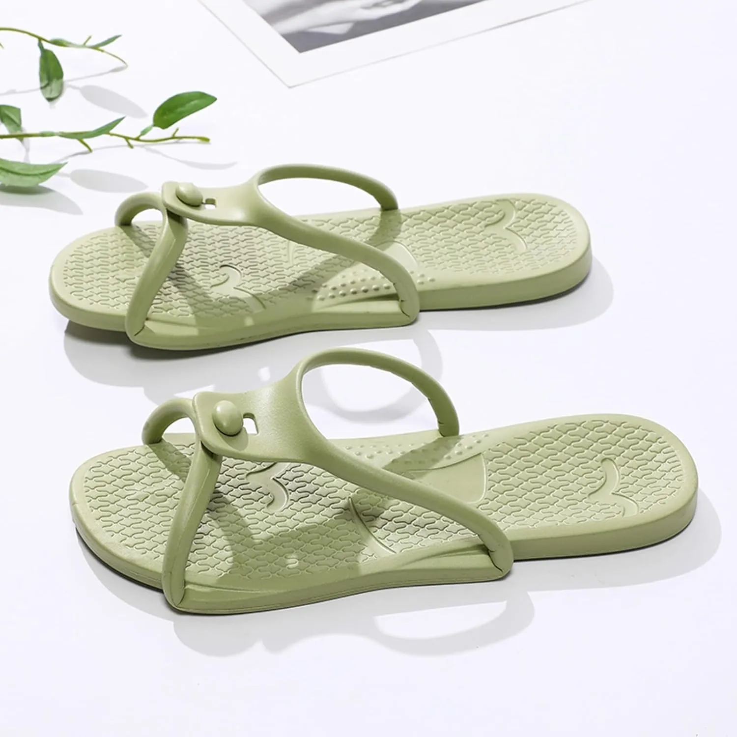 Womens Fashion Orthotic Flip Flops Thong Sandal Comfortable Soft Sole Foldable Slippers