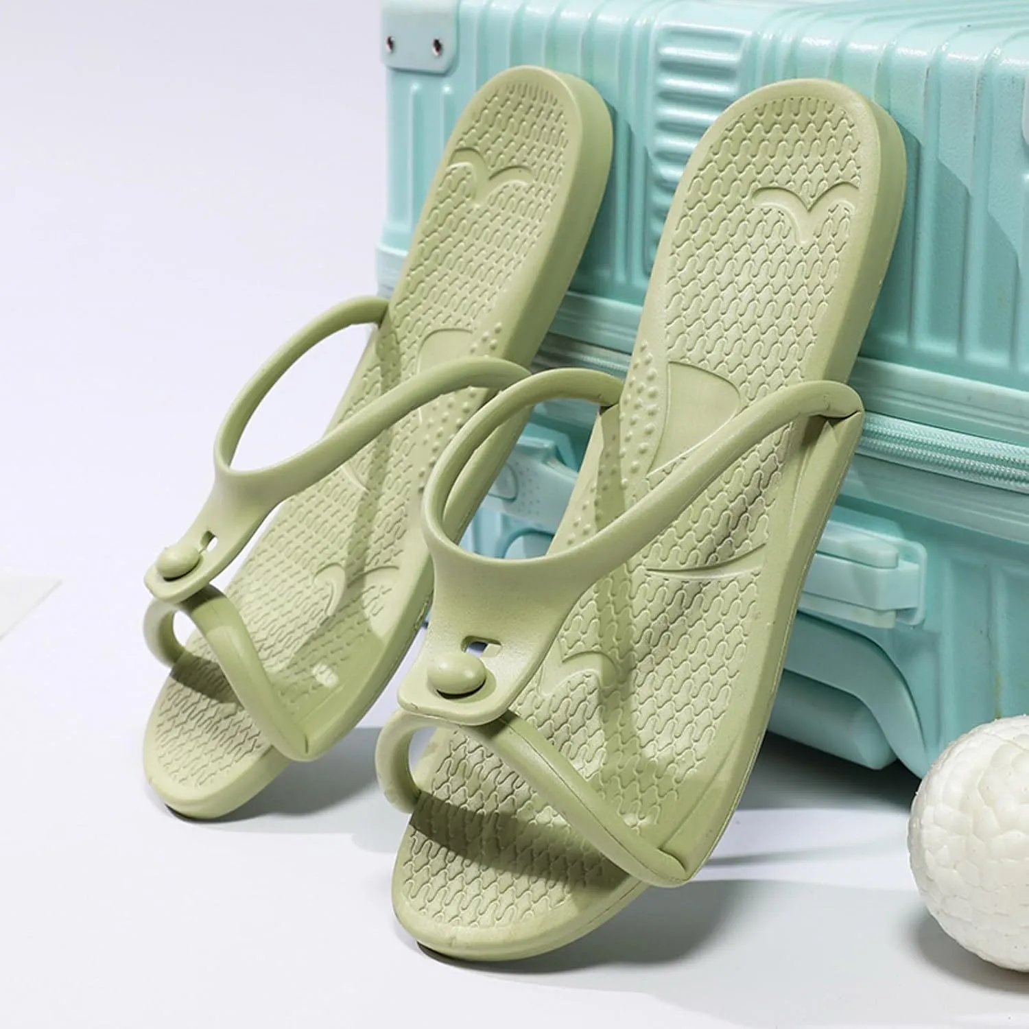 Womens Fashion Orthotic Flip Flops Thong Sandal Comfortable Soft Sole Foldable Slippers