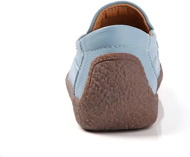 Women's Flat Loafers, Non-Slip Ultra-Light Women's Casual Shoes Breathable Comfortable Women's Boat Shoes Suitable for Walking, Driving