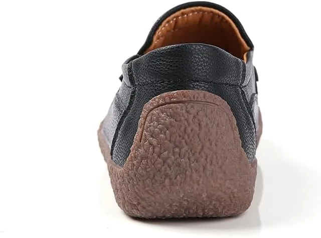 Women's Flat Loafers, Non-Slip Ultra-Light Women's Casual Shoes Breathable Comfortable Women's Boat Shoes Suitable for Walking, Driving