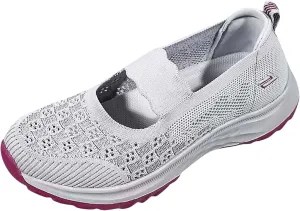 Women's Mesh Sneaker Comfortable Breathable Lightweight Casual Sneaker Wide Width Running Shoes Summer Slip On Walking Shoes