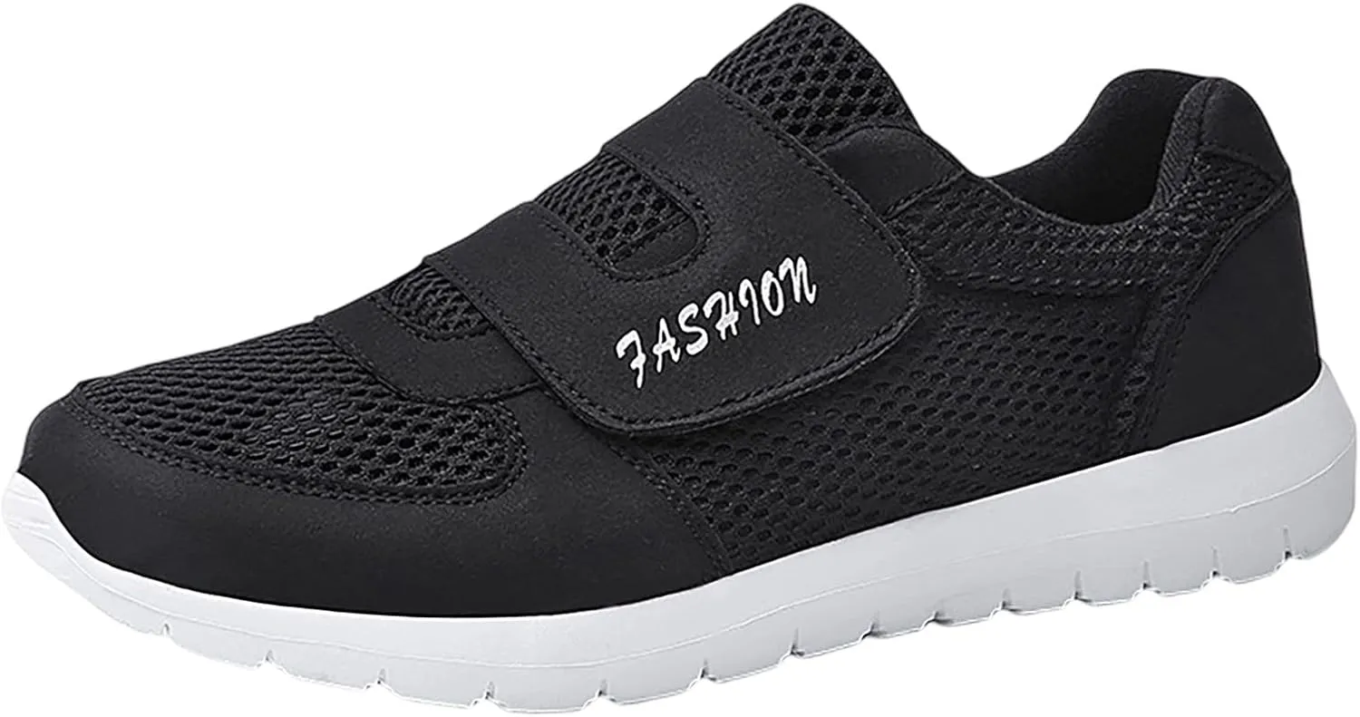 Womens Mesh Sneakers with Arch Support Comfortable Casual Sneaker Breathable Slip On Running Shoes Wide Width Orthopedic Walking Shoes