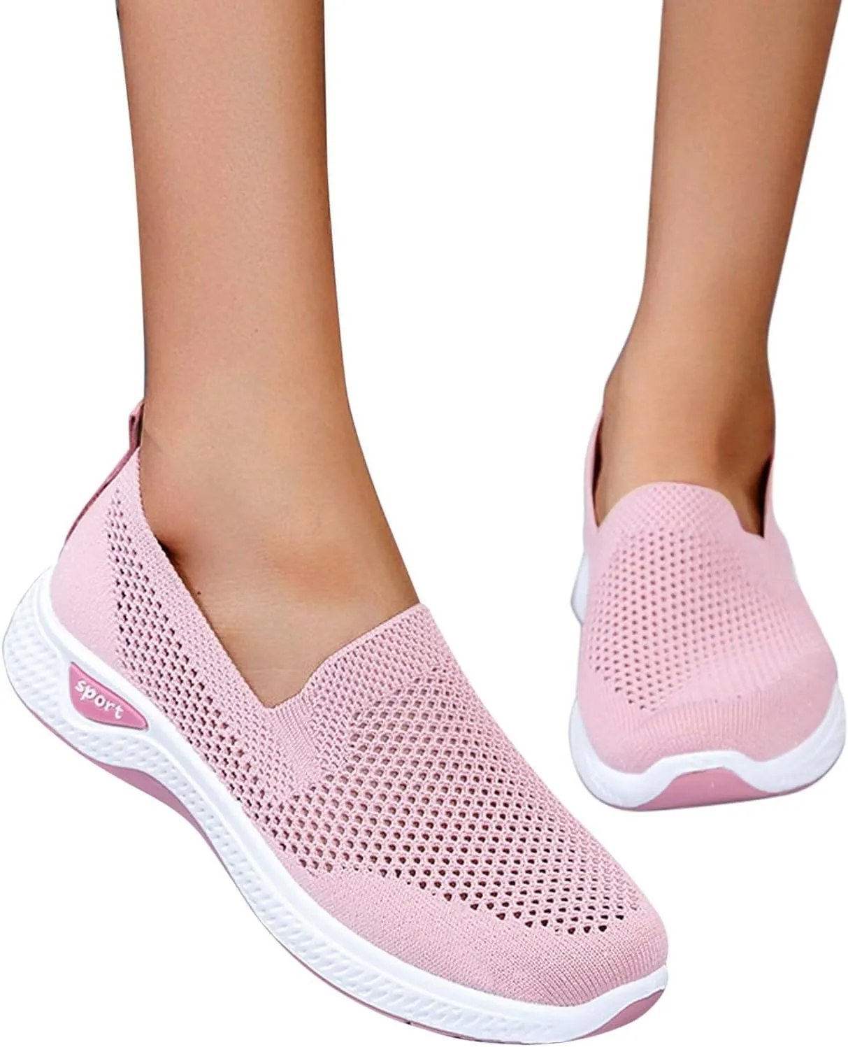 Women's Tennis Shoes Women Running Shoes Women's Slip on Walking Running Shoes Casual Fashion Comfort Sport Shoes