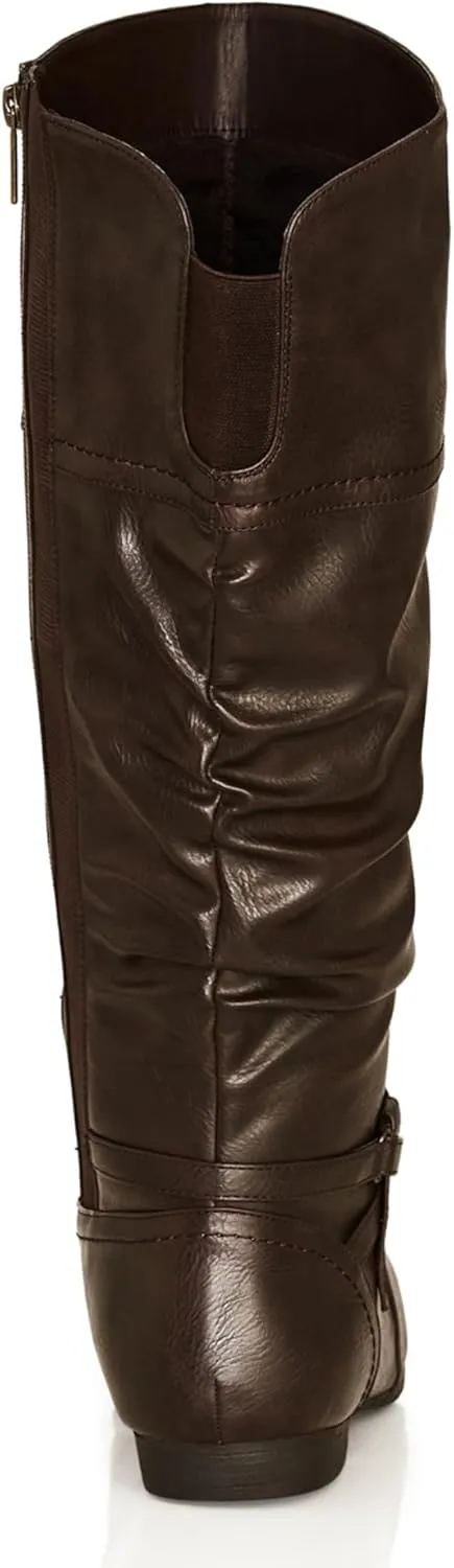 Women's WIDE FIT Chelsea Tall Boot, Brown