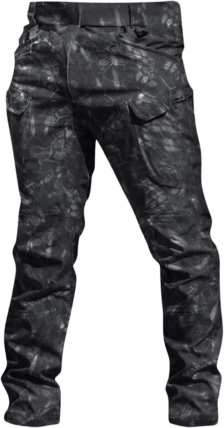 Work Pants for Men Quick-Dry Outdoor Stretch Cargo Pants Classic Comfort Relaxed Fit Combat Flexible Hiking Pant