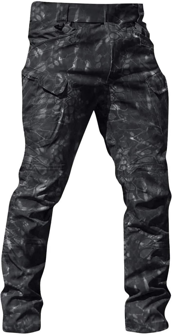 Work Pants for Men Quick-Dry Outdoor Stretch Cargo Pants Classic Comfort Relaxed Fit Combat Flexible Hiking Pant