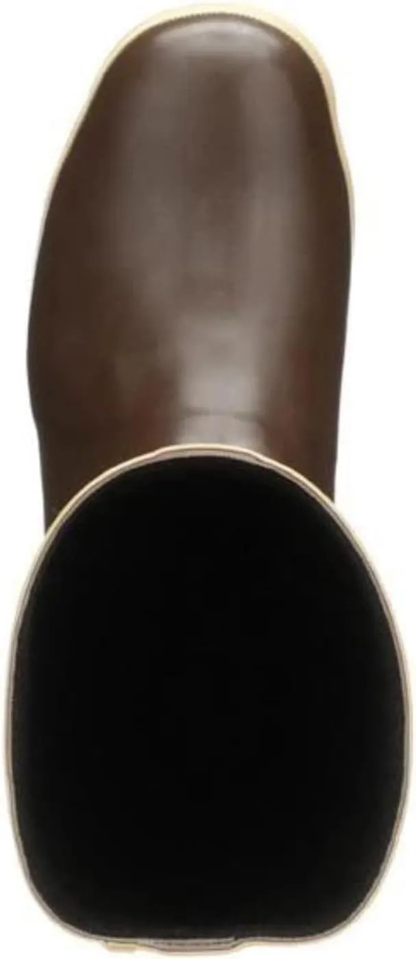 XTRATUF Mens Fishing Watertight Latex Neoprene Arch Support Slip Resistant Traction Legacy Boots, 15in Insulated - Plain Toe, Copper/Tan, 8