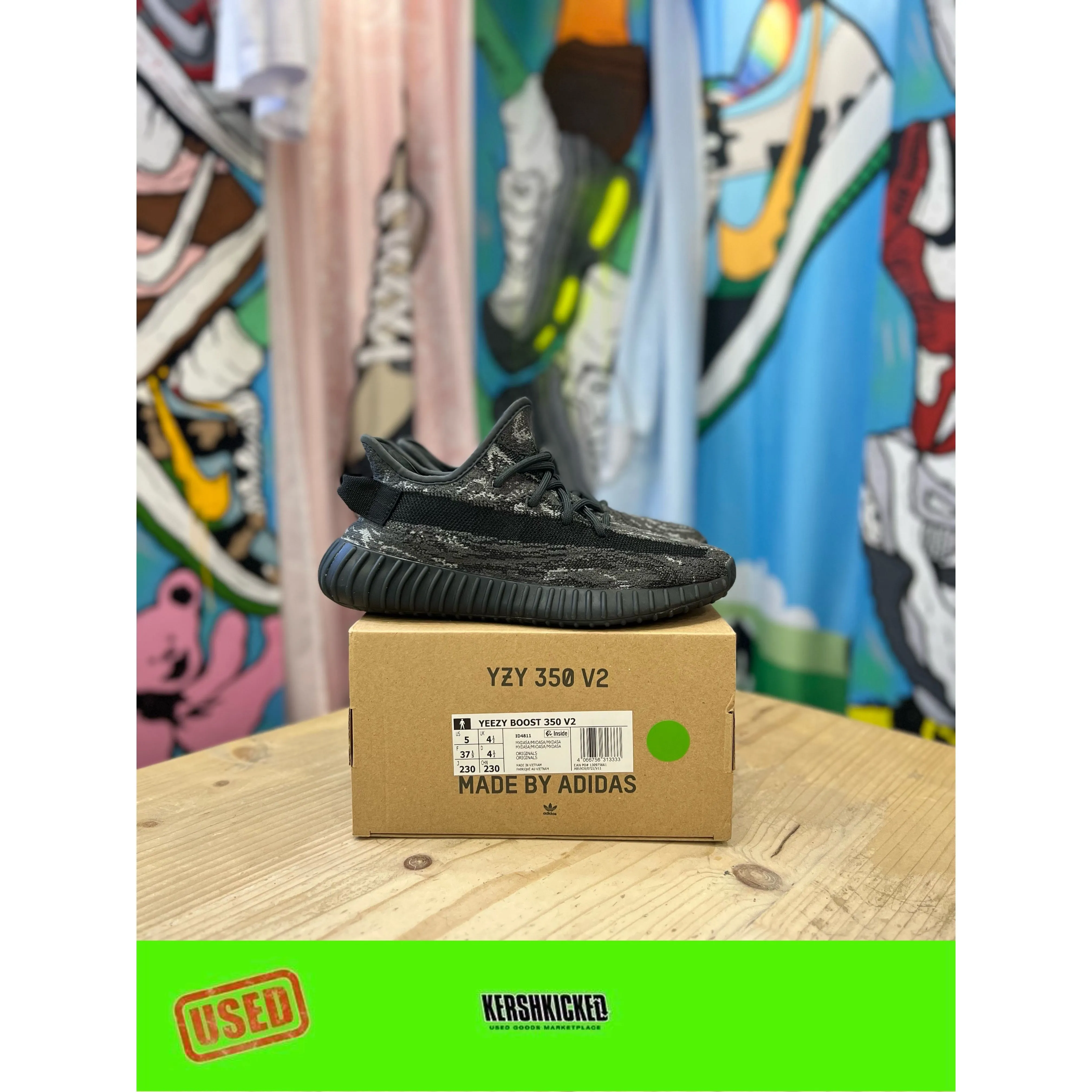 Breath Space Yeezy 350 Mx Dark Salt UK 4.5