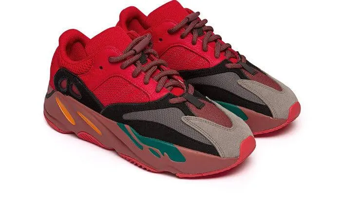 Lazy Mood Classic Design Yeezy 700 Hi-Res Red