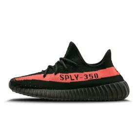 Sporty Look Yeezy Boost 350 V2 Core Red Black - Adidas