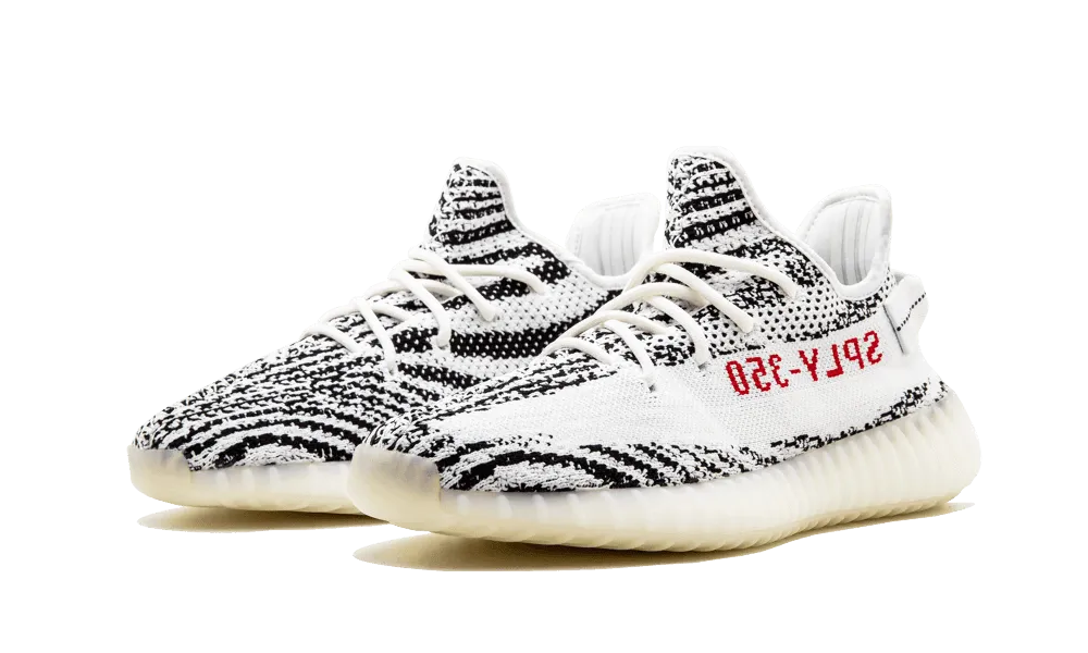 Gentle Motion Relaxed Vibe Yeezy Boost 350 V2 Zebra